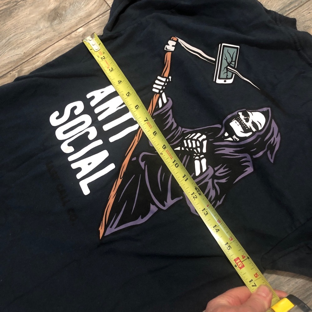 Anti Social Last Call Co. Long Sleeve Grim Reaper Shirt Men’s Small. - Picture 7 of 10